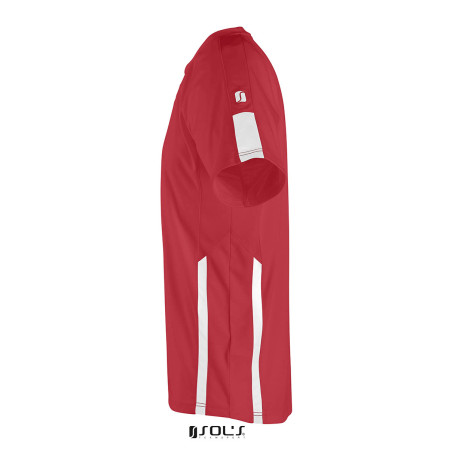 Футболка спортивна SOL'S Wembley SSL (червоний/білий)