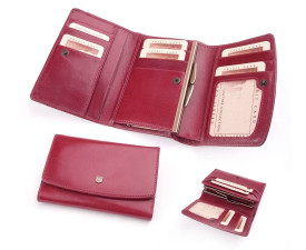 Гаманець жіночий шкіряний Stefania (темно-червоний) Гаманець жіночий шкіряний Stefania (темно-червоний)