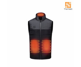 Жилет з підігрівом Thermalli Chatel (чорний/сірий)