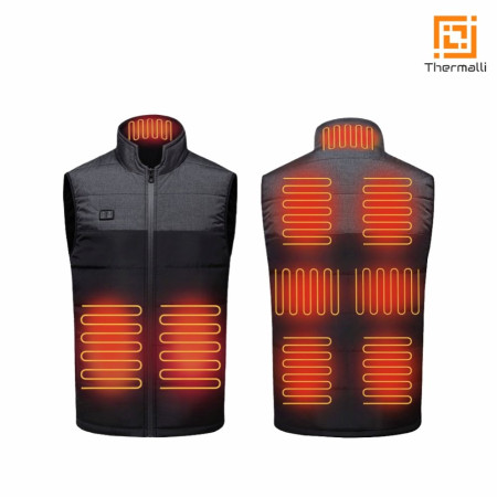 Жилет з підігрівом Thermalli Chatel (чорний/сірий)