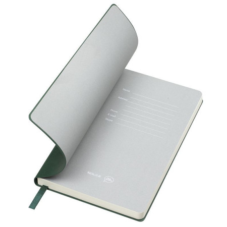 Блокнот в лінію A5 Thinkme Funky, м'яка обкладинка (темно-зелений/сірий) Блокнот в лінію A5 Thinkme Funky, м'яка обкладинка (темно-зелений/сірий)
