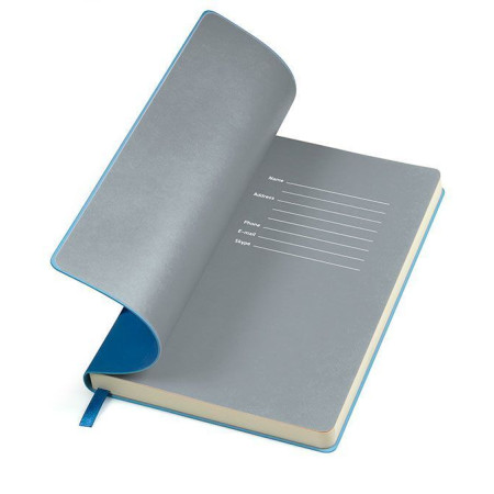 Блокнот в лінію A5 Thinkme Funky, м'яка обкладинка (блакитний/сірий)