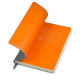 Блокнот в лінію A5 Thinkme Funky, м'яка обкладинка (сірий/помаранчевий) Блокнот в лінію A5 Thinkme Funky, м'яка обкладинка (сірий/помаранчевий)