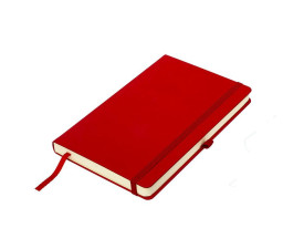 Блокнот в клітинку A5 Thinkme Silky, тверда обкладинка (червоний)