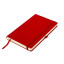 Блокнот в клітинку A5 Thinkme Silky, тверда обкладинка (червоний)