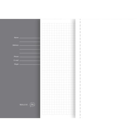 Блокнот в клітинку A5 Thinkme Silky, тверда обкладинка (синій) Блокнот в клітинку A5 Thinkme Silky, тверда обкладинка (синій)