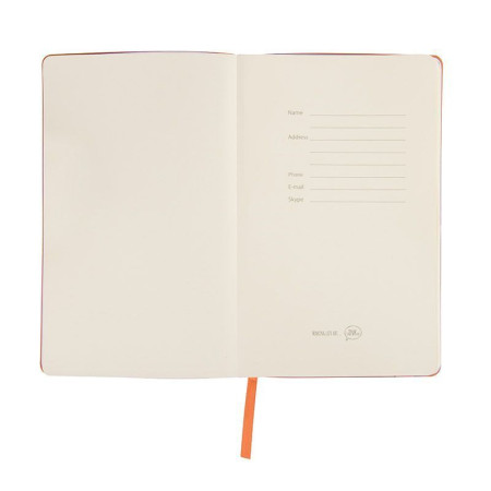 Блокнот в лінію A5 Thinkme Audrey, м'яка обкладинка (помаранчевий) Блокнот в лінію A5 Thinkme Audrey, м'яка обкладинка (помаранчевий)