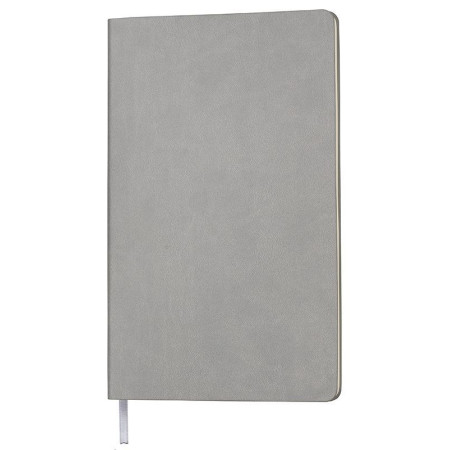 Блокнот в лінію A5 Thinkme Audrey, м'яка обкладинка (сірий) Блокнот в лінію A5 Thinkme Audrey, м'яка обкладинка (сірий)