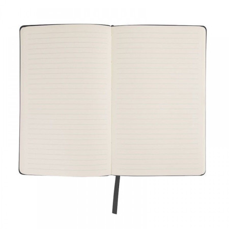 Блокнот в лінію A5 Thinkme Audrey, м'яка обкладинка (чорний)