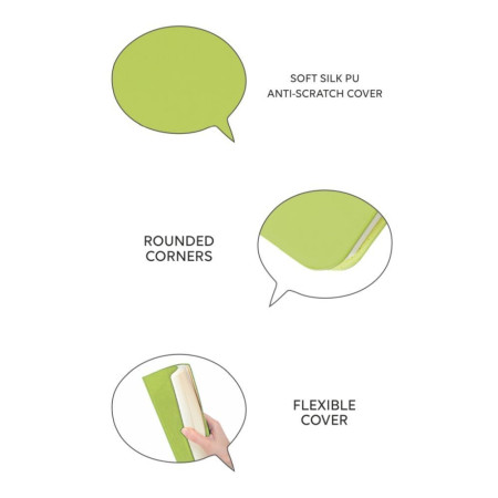 Блокнот в лінію А5 Thinkme Gracy, м'яка обкладинка (коричневий)