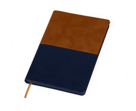 Записна книжка A5, Twice (коричневий/темно-синій)