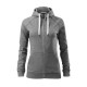 Реглан жіночий на блискавці Voyage 320, TM Malfini (dark grey melange)