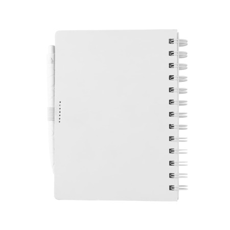 Записник B6 на пружині з ручкою Plane, ТМ Totobi (білий)