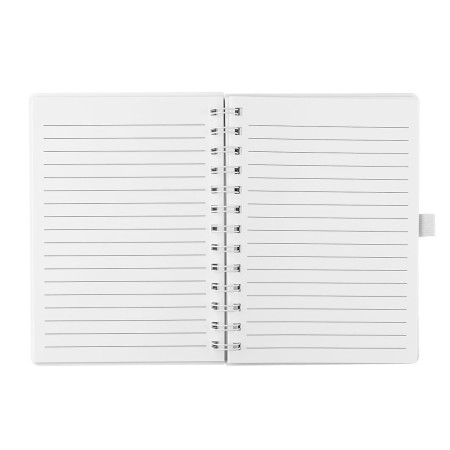 Записник B6 на пружині з ручкою Plane, ТМ Totobi (білий)