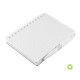 Записник B6 на пружині з ручкою Plane, ТМ Totobi (білий)