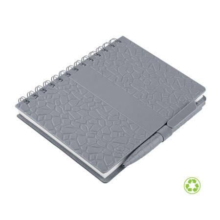 Записник B6 на пружині з ручкою Plane, ТМ Totobi (сірий)