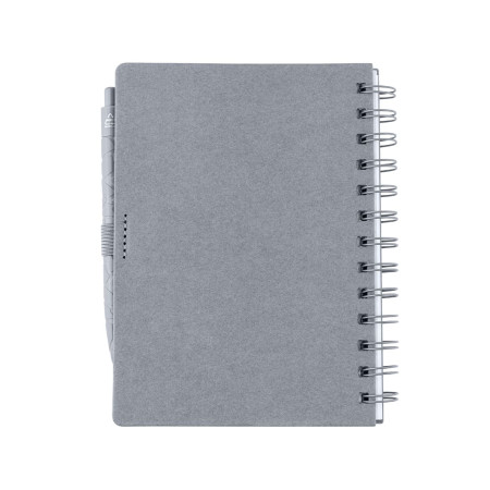 Записник B6 на пружині з ручкою Plane, ТМ Totobi (сірий)