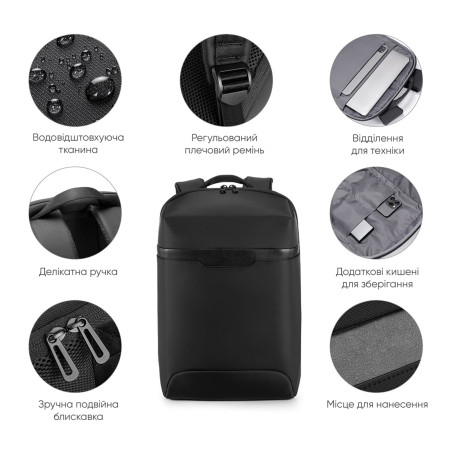 Рюкзак для ноутбука Joda, TM Discover (чорний)