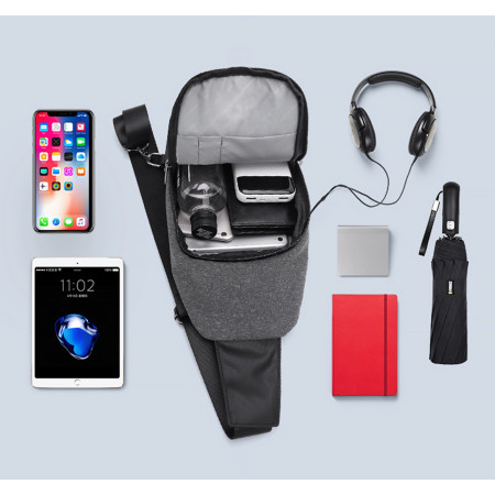 Рюкзак на одне плече Gimli, ТМ Discover (сірий)