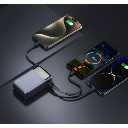 Універсальний зарядний пристрій FastLife 20000 mAh, TM TEG (сірий)