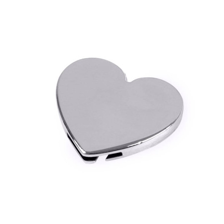 Змінна металева табличка серце для записної книжки (срібний) Змінна металева табличка серце для записної книжки (срібний)