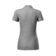 Поло жіноче Cotton Heavy 220 (dark grey melange)