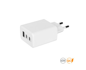 Мережевий зарядний пристрій 40W Real, TM TEG (білий)