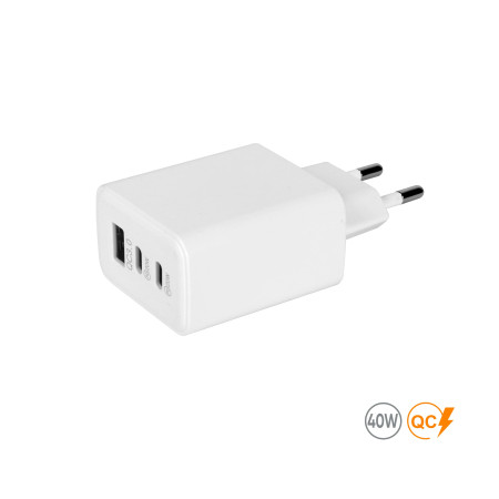 Мережевий зарядний пристрій 40W Real, TM TEG (білий)