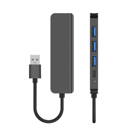 USB-хаб 5 в1 Gear, TM TEG (чорний)