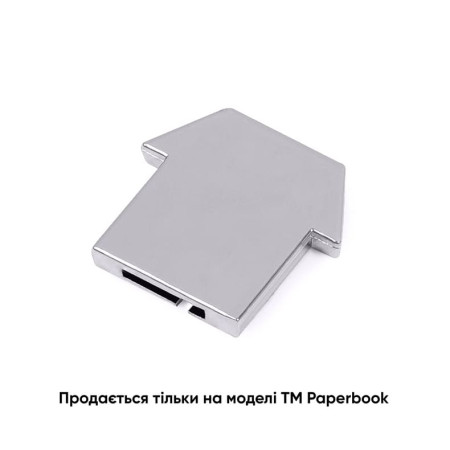 Змінна металева табличка будинок для записної книжки (срібний)