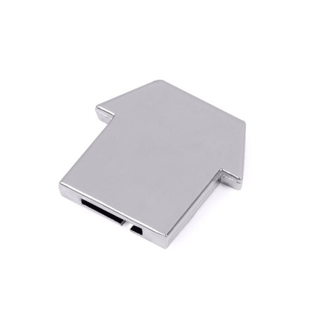 Змінна металева табличка будинок для записної книжки (срібний)