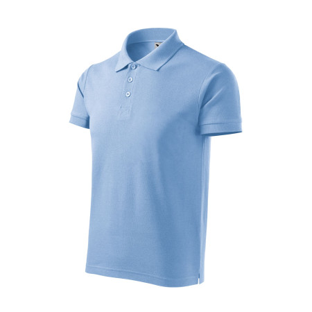 Поло Cotton heavy 220 (sky blue)