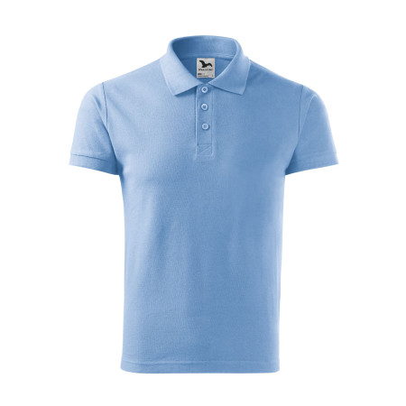 Поло Cotton heavy 220 (sky blue)