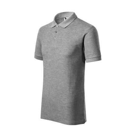 Поло Cotton heavy 220 (dark grey melange)