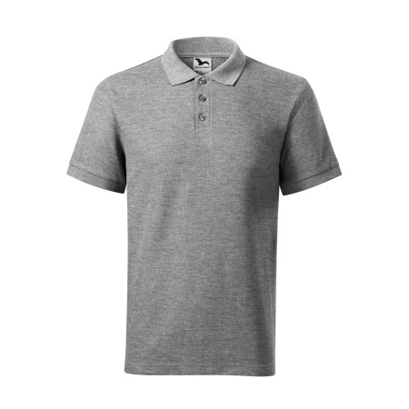 Поло Cotton heavy 220 (dark grey melange)