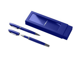 Набір ручка кулькова+ролер London,TM Totobi (синій)