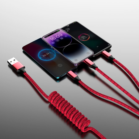 Провід 3-в-1 Rio, TM TEG (червоний)