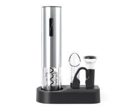 Набір для вина з електричним штопором Merlot, TM TEG (срібний)