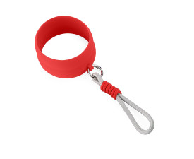 Силіконове кільце з мотузкою (червоний) Силіконове кільце з мотузкою (червоний)