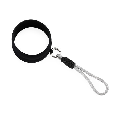 Силіконове кільце з мотузкою (чорний)