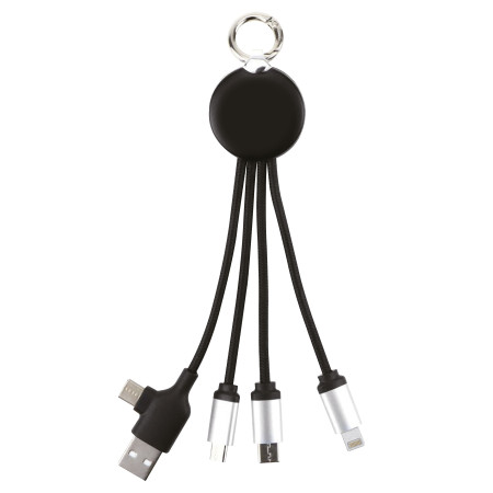 Зарядний кабель 3 в 1 з підсвідкою Orion, ТМ TEG (білий)