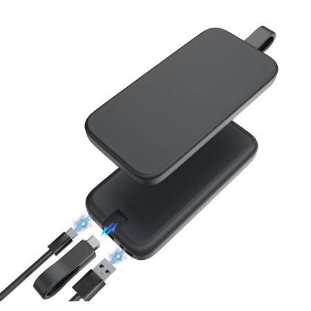 Повербанк з підсвіткою Starlight 10000 mAh, ТМ TEG (синій)