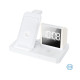 Бездротовий зарядний пристрій з годинником Time Dock, TM TEG (білий)