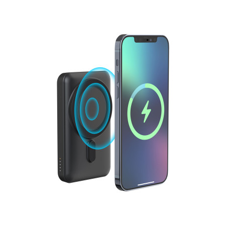 Повербанк з підсвіткою Magneto 10000 mAh, ТМ TEG (білий)