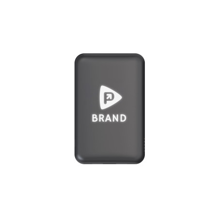 Повербанк з підсвіткою Magneto 10000 mAh, ТМ TEG (білий)