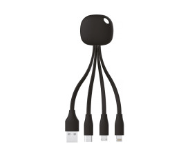 Зарядний кабель 3 в 1 з підсвідкою Linx, ТМ TEG (білий)