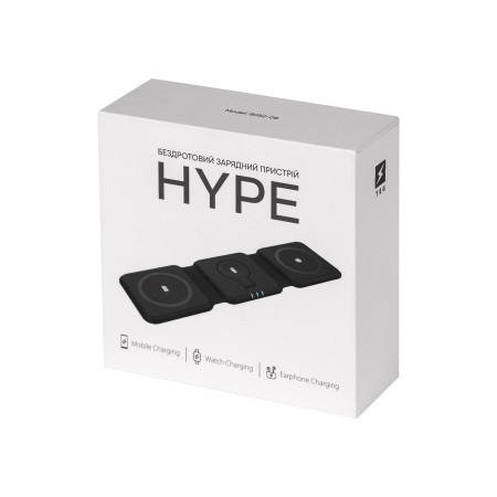 Бездротовий зарядний пристрій HYPE, TM TEG (чорний)