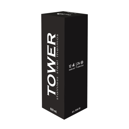 Термопляшка Tower, ТМ Discover (чорний)
