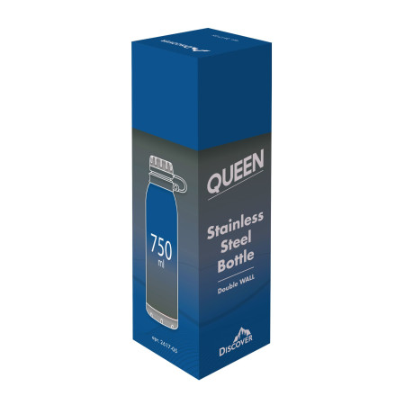 Термопляшка Queen, ТМ Discover (синій)