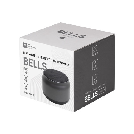 Колонка бездротова Bells, TM TEG (сірий)